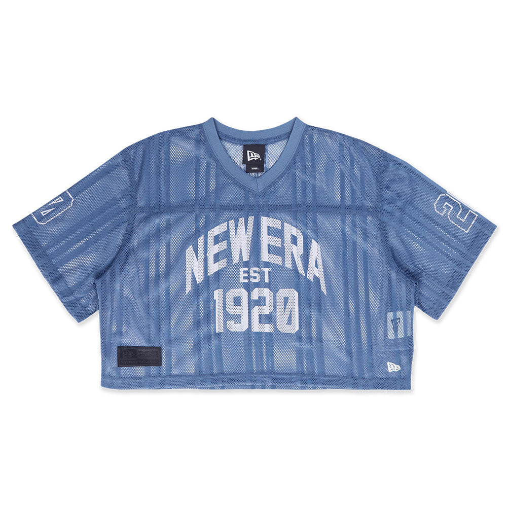 1920 Wordmark Street Archived Oceanside Blue Women Crop American Football Jersey