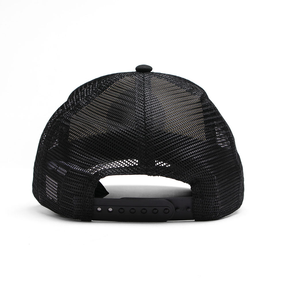 new era circle originators of the true fitted white black youth 9forty a frame trucker cap angle