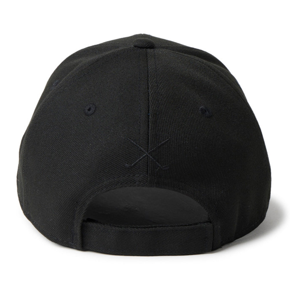 new era wordmark golf black 9forty velcro strap adjustable cap side