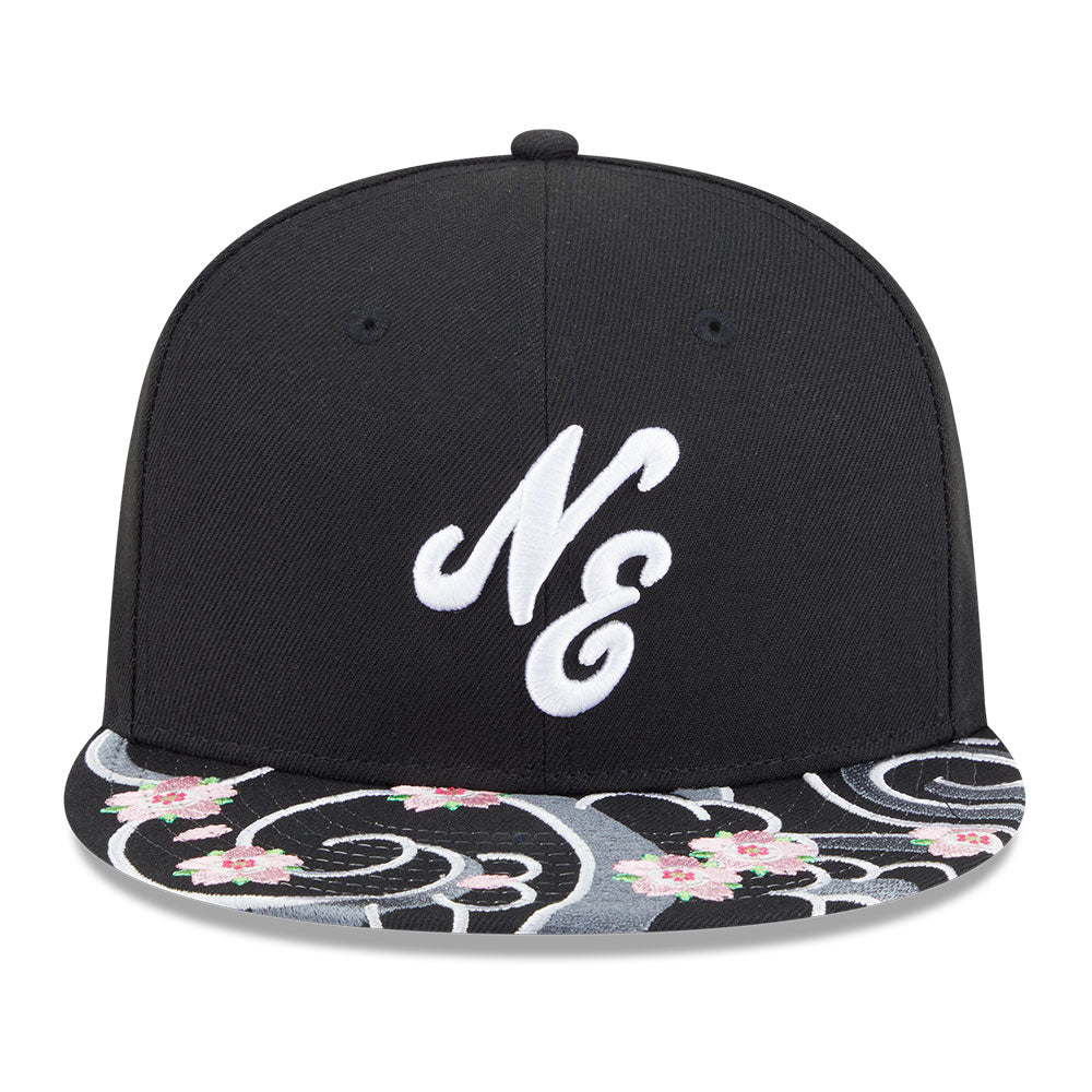 new era script sakura pack ss26 black 9fifty snapback cap opposite