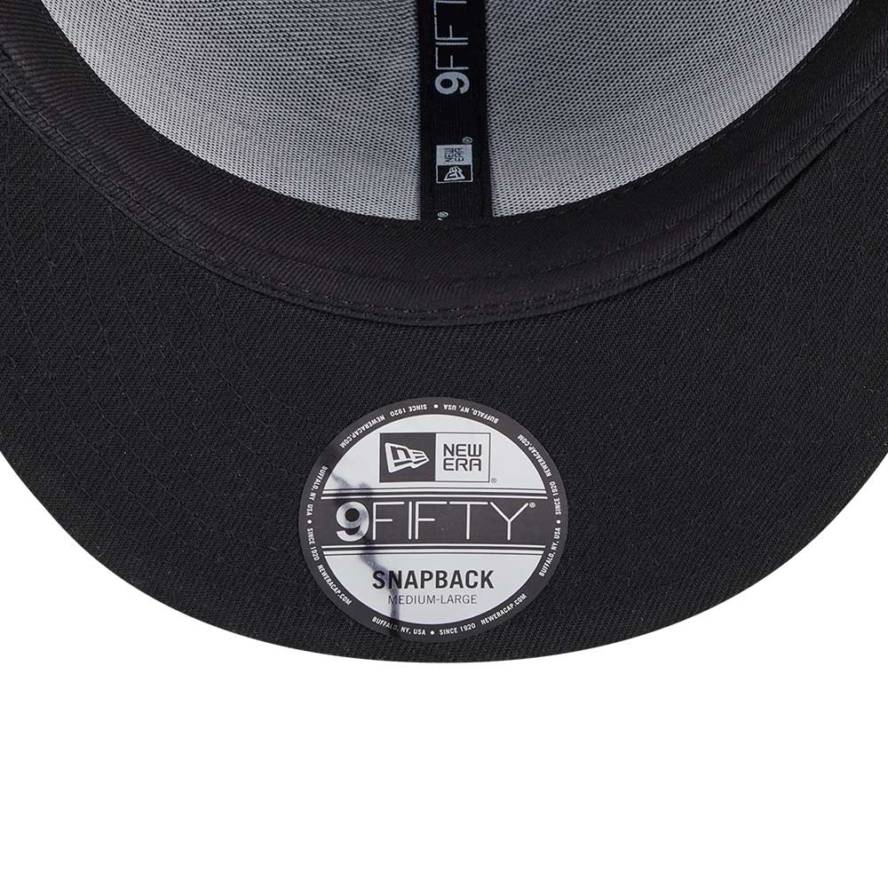new era script sakura pack ss26 black 9fifty snapback cap detail and color
