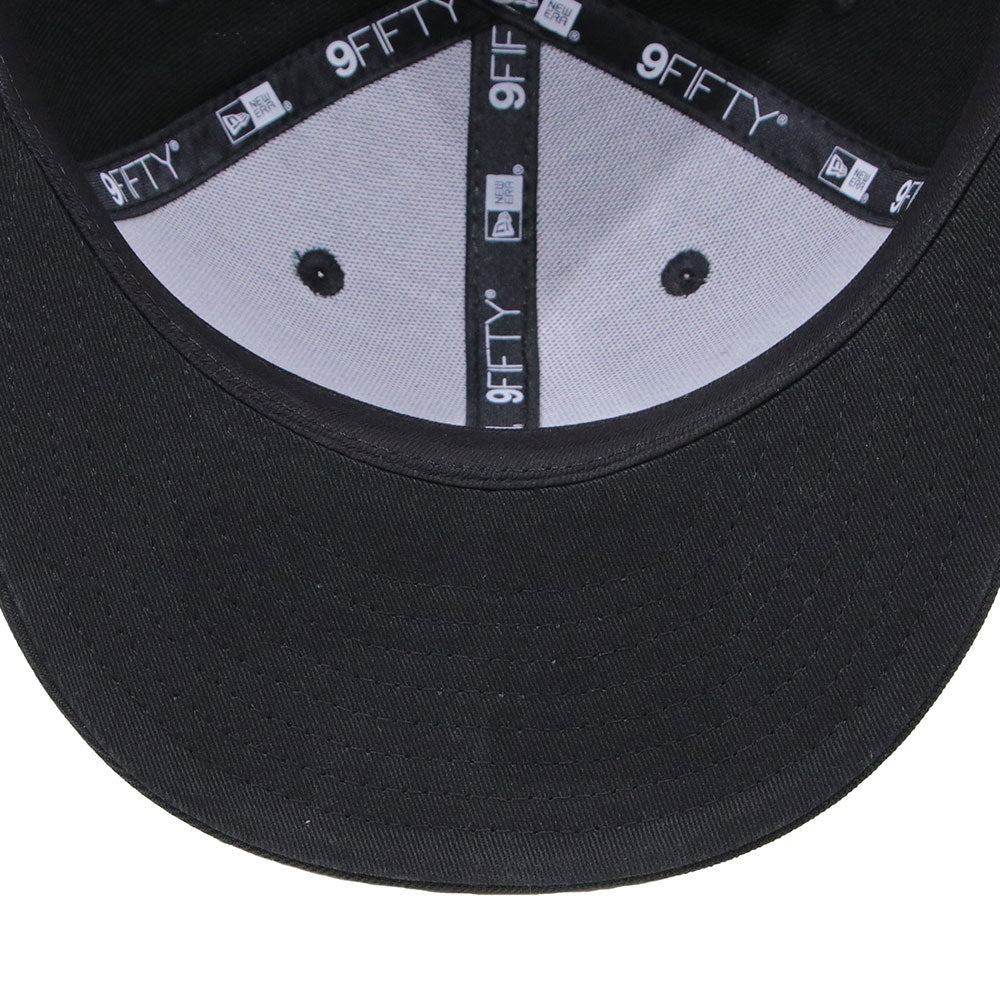 new era wordmark patch ne1920 black 9fifty snapback cap side