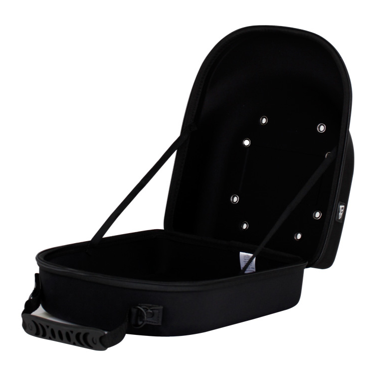 6 pack black cap carrier essential back angle