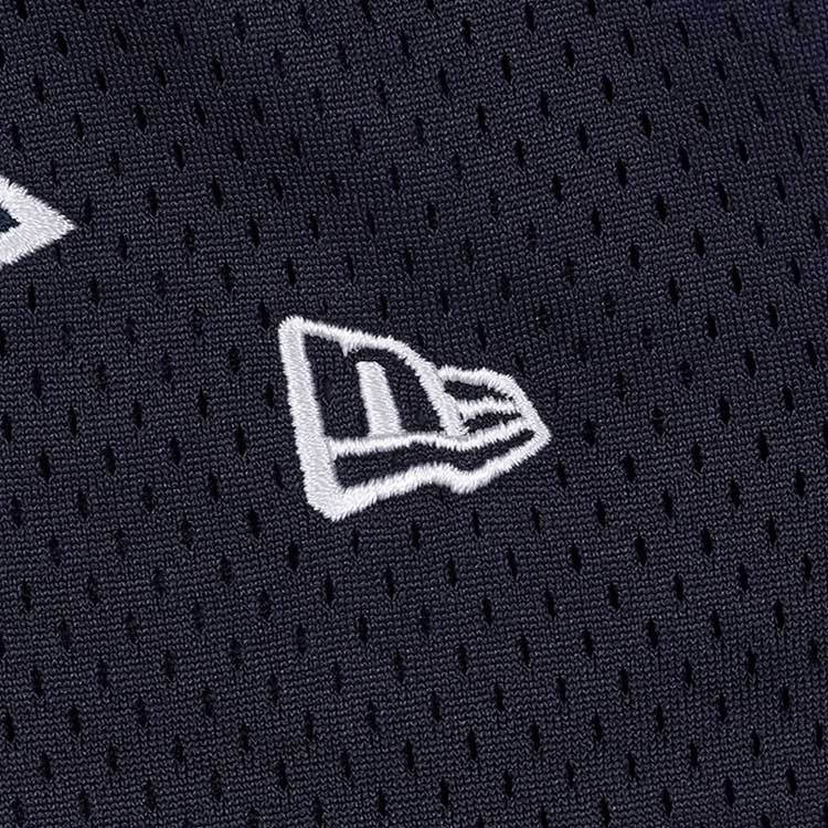 new york yankees mlb soccer navy mesh shorts 1 side