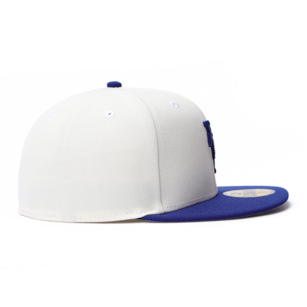 los angeles dodgers upside down dark royal 59fifty fitted cap opposite