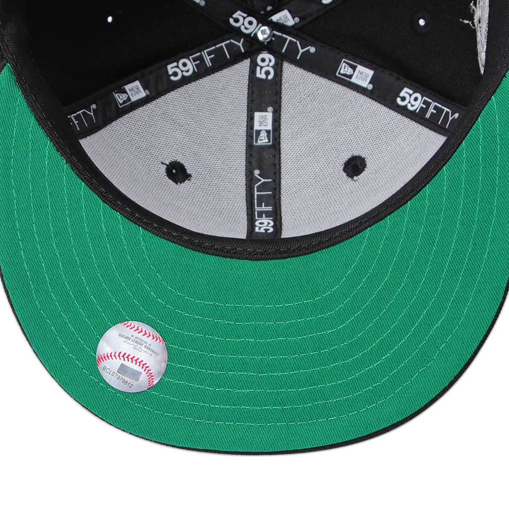 los angeles dodgers upside down black 59fifty fitted cap opposite