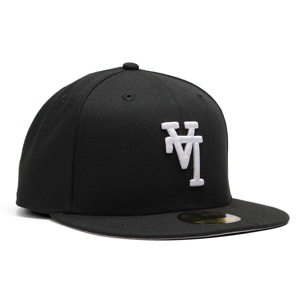 new era los angeles dodgers upside down black 59fifty fitted cap 1 logo and print