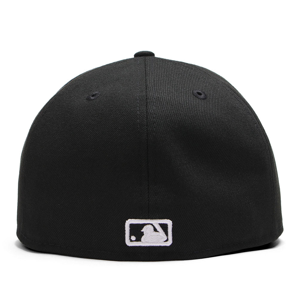 new era los angeles dodgers upside down black 59fifty fitted cap 1 angle