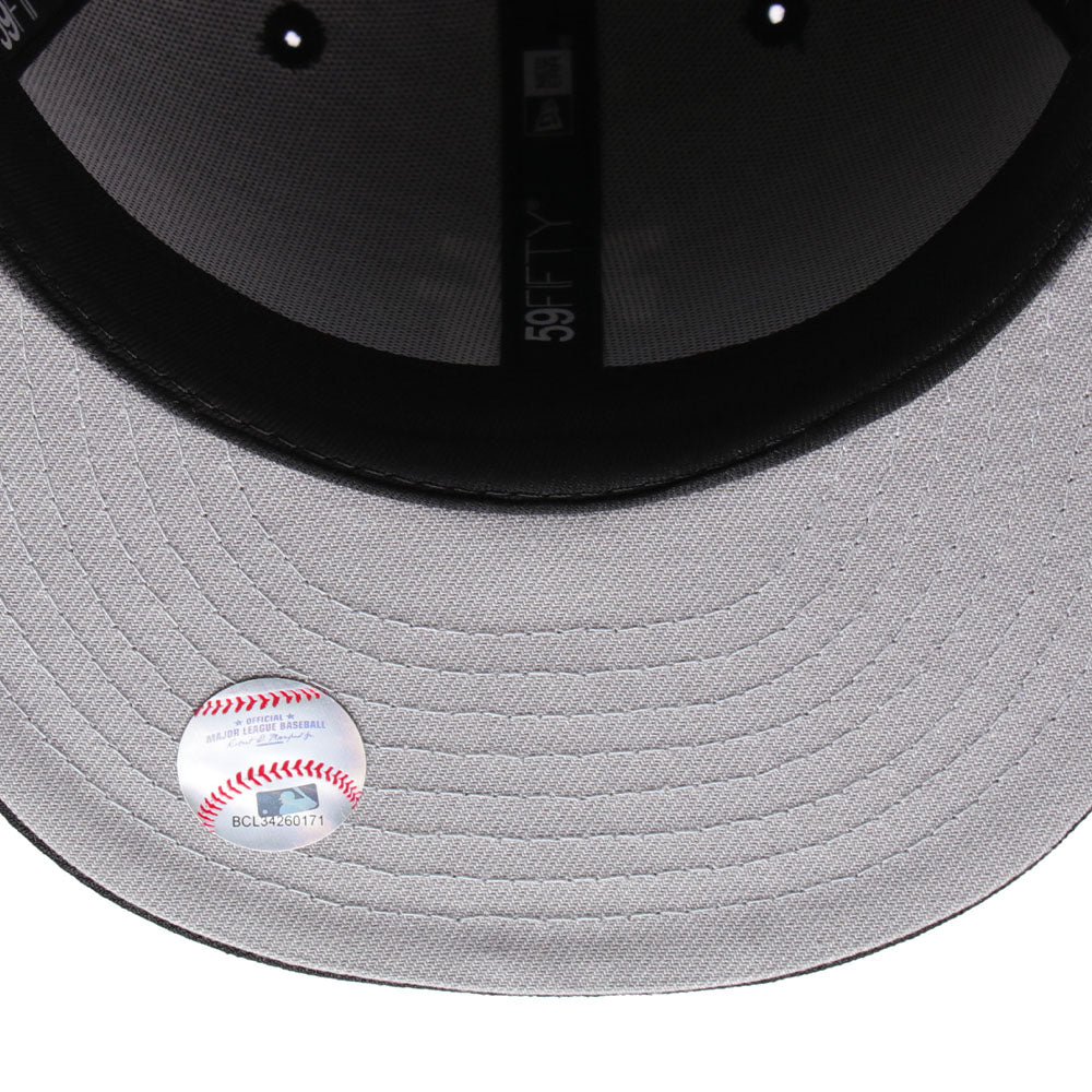 new era los angeles dodgers upside down black 59fifty fitted cap 1 detail and color