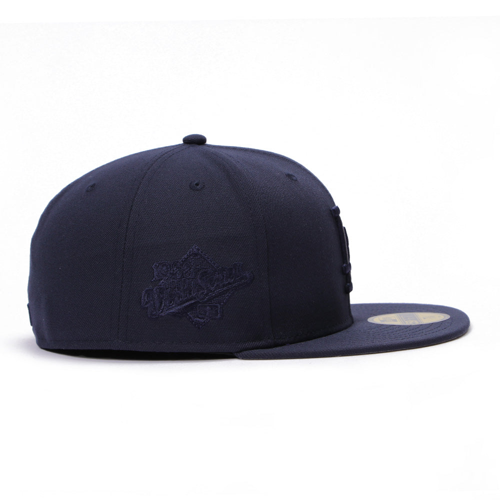 new era los angeles dodgers tonal logo navy 59fifty fitted cap opposite