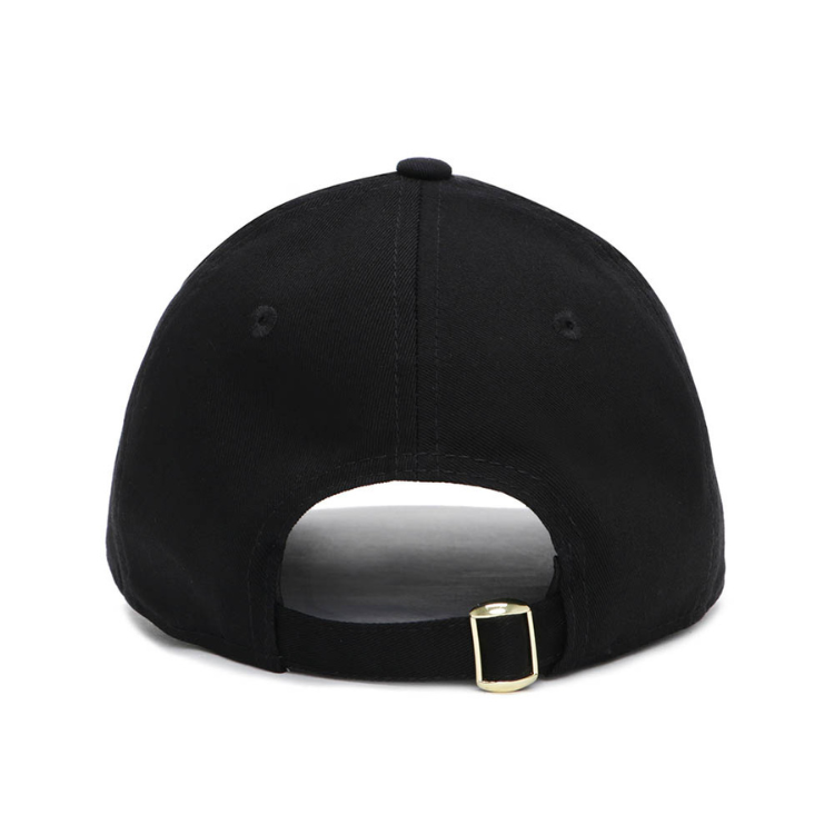 new york yankees mlb gold metal badge black 9forty cap back angle