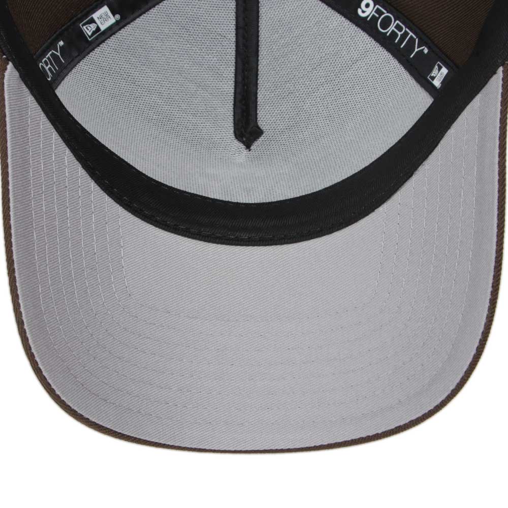 los angeles dodgers mlb upside down walnut 9forty snapback cap detail and color