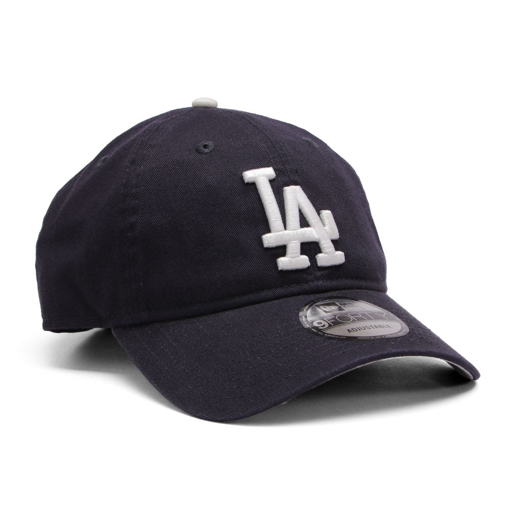 new era los angeles dodgers navy chainstitch 9forty unstructured adjustable cap logo and print