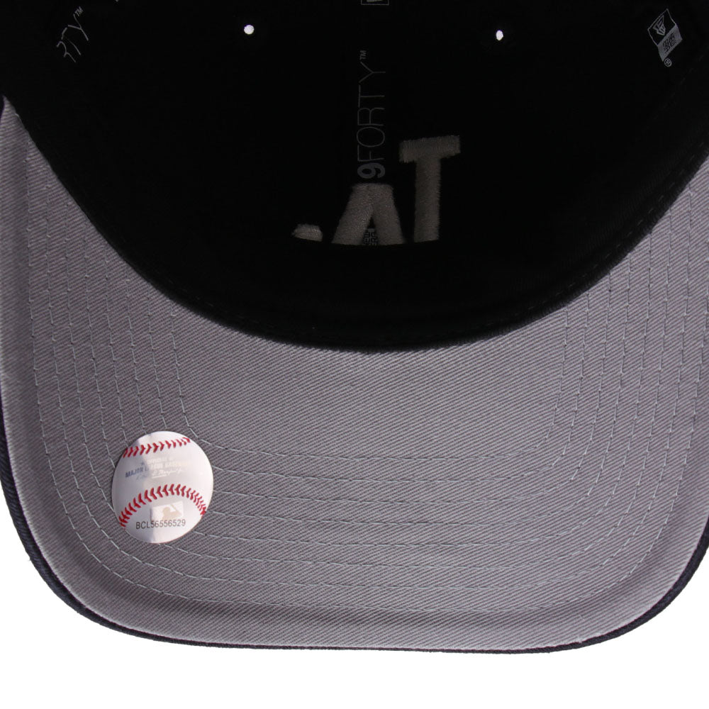 new era los angeles dodgers navy chainstitch 9forty unstructured adjustable cap detail and color