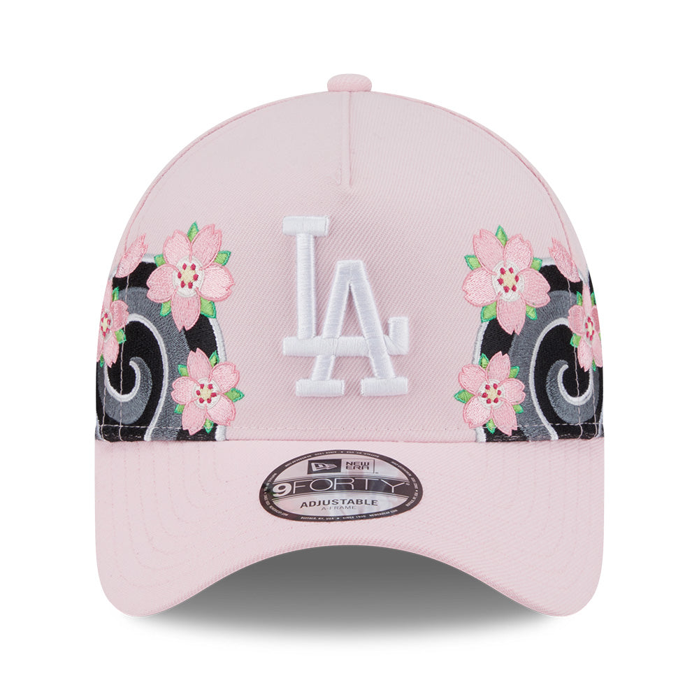 new era los angeles dodgers sakura pack ss26 pink 9forty a frame adjustable cap opposite