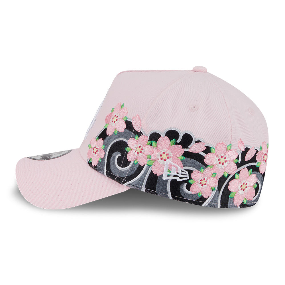 new era los angeles dodgers sakura pack ss26 pink 9forty a frame adjustable cap side