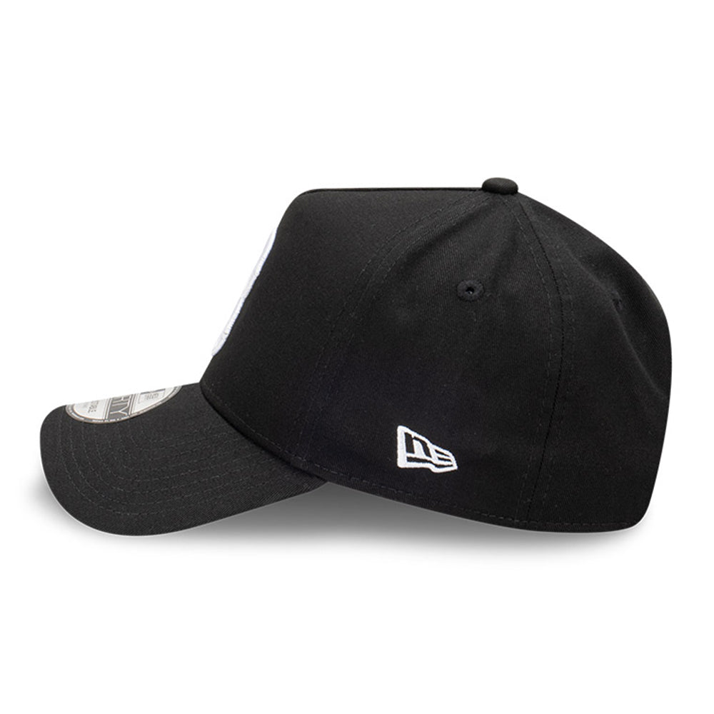 new era brooklyn dodgers new york city cooperstown black 9forty a frame adjustable cap opposite side or other angle view
