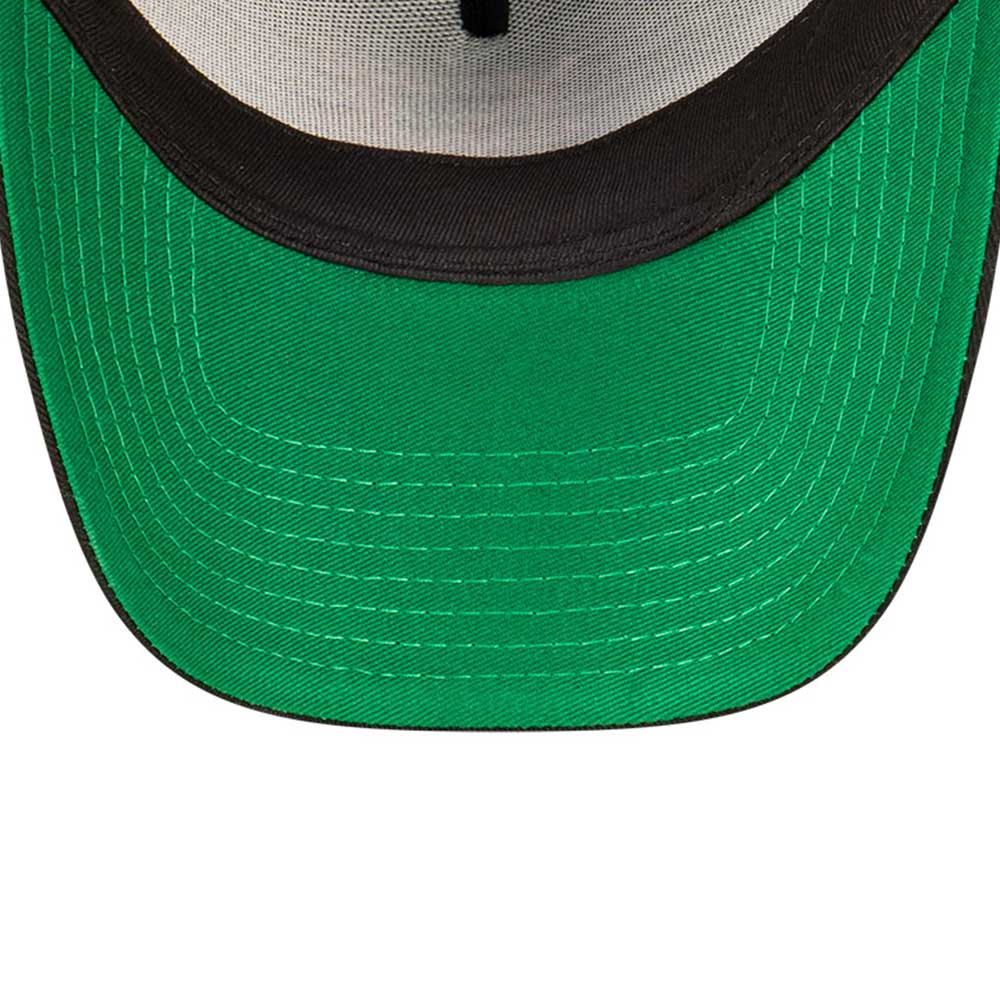 new era brooklyn dodgers new york city cooperstown black 9forty a frame adjustable cap detail and color