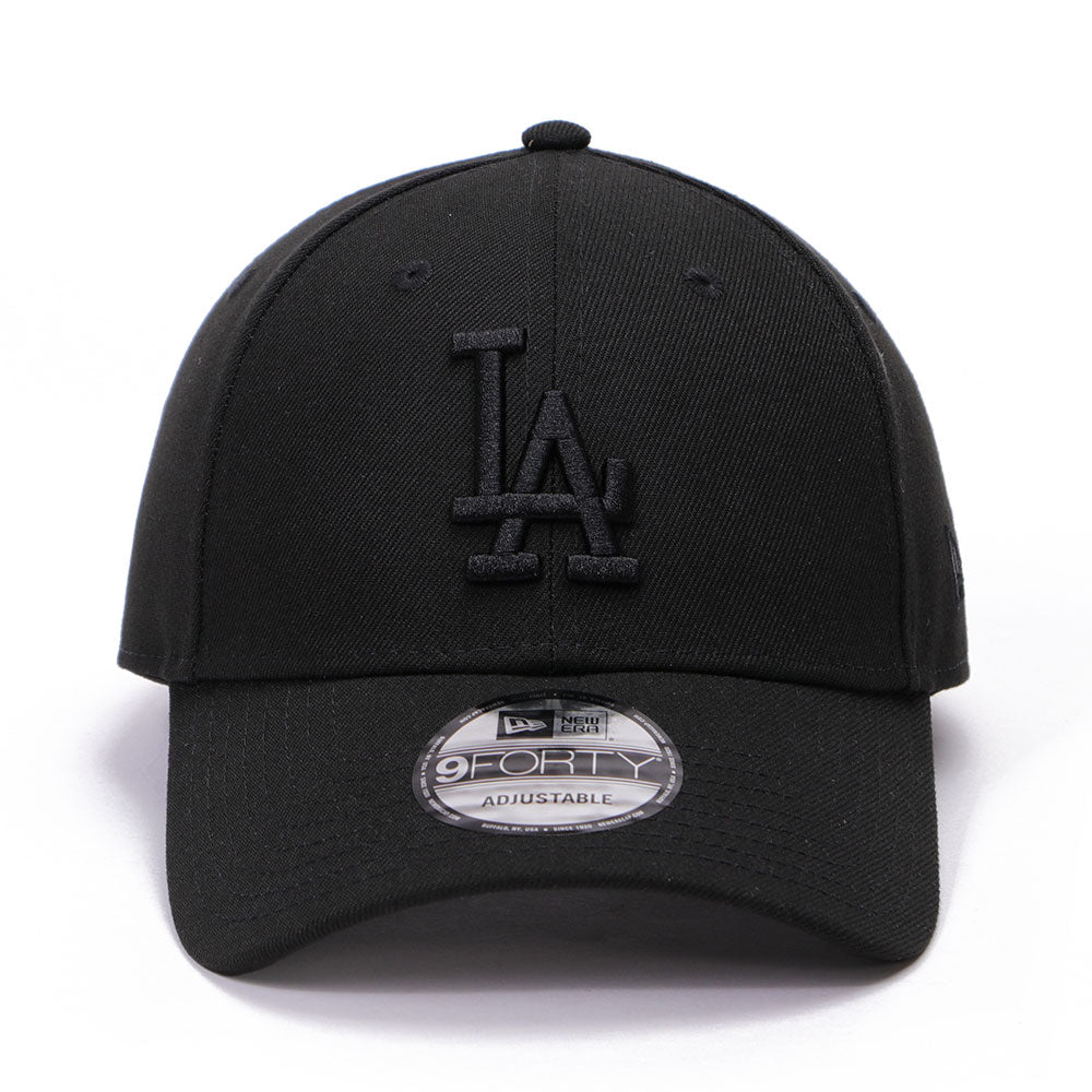 new era los angeles dodgers tonal logo black 9forty adjsutable cap opposite