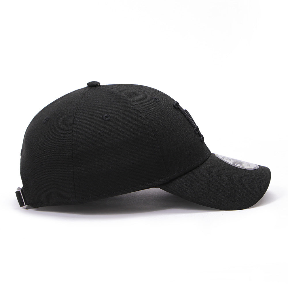 new era los angeles dodgers tonal logo black 9forty adjsutable cap logo and print