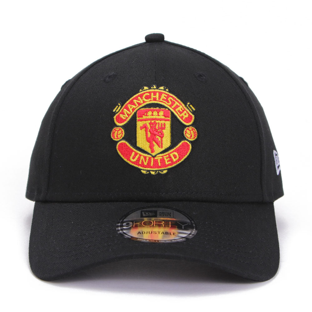Manchester United FIFA Football Basic Black 9FORTY Adjustable Cap