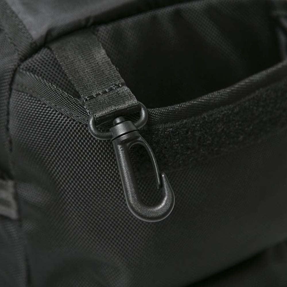 box logo black sling body bag