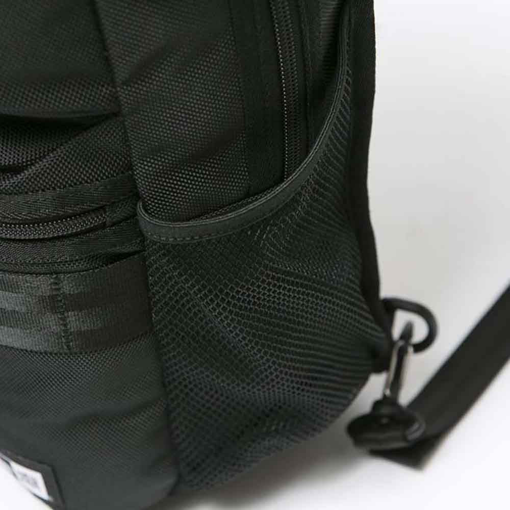 box logo black sling body bag