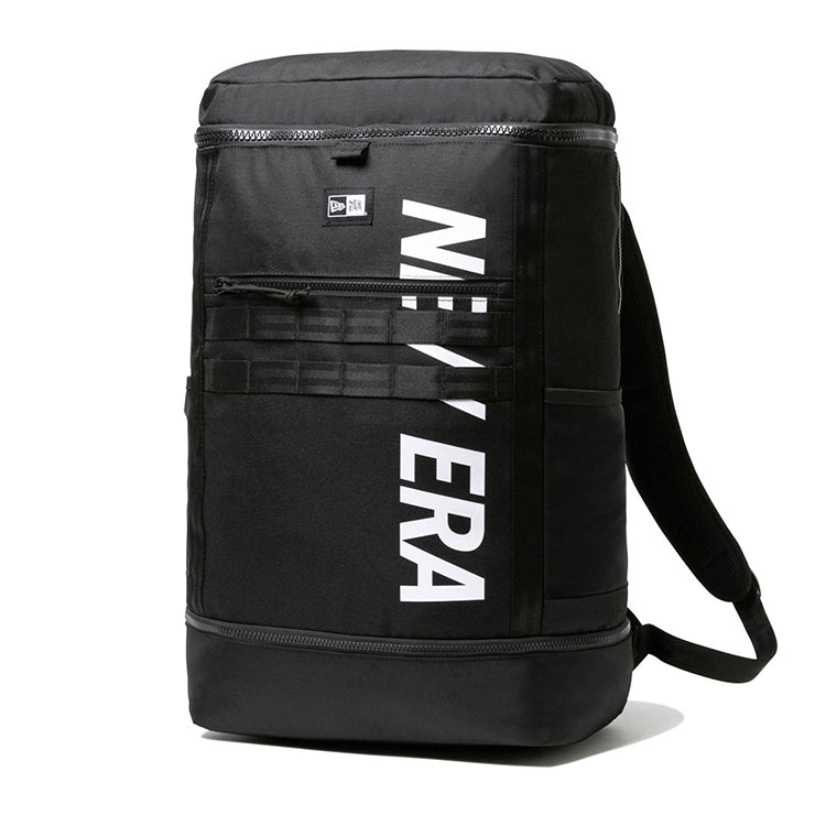 wordmark large black box pack bag back