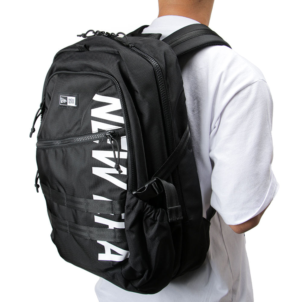 wordmark black 33l black urban backpack back