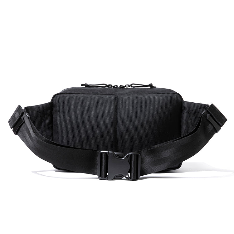 wordmark white black square waist bag other details