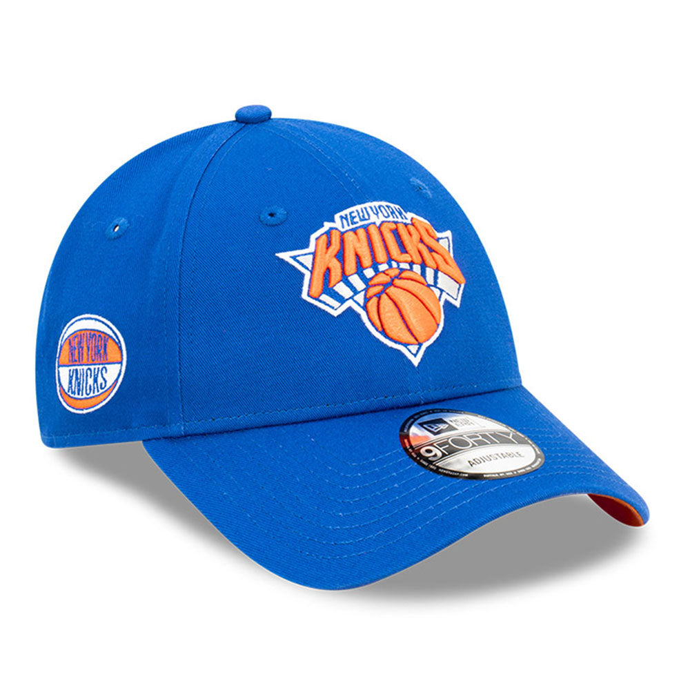 New York Knicks Q122 OTC Sideball Blue 9FORTY Snapback Cap