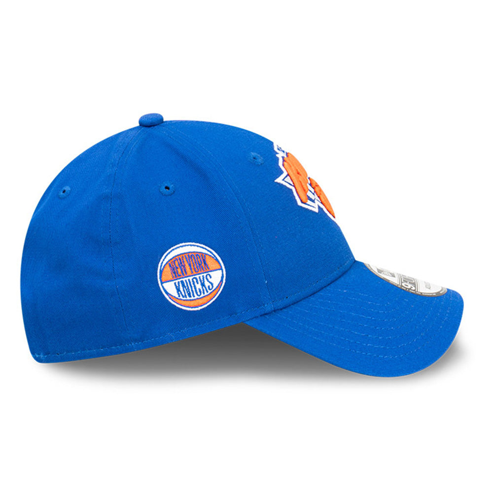 New York Knicks Q122 OTC Sideball Blue 9FORTY Snapback Cap