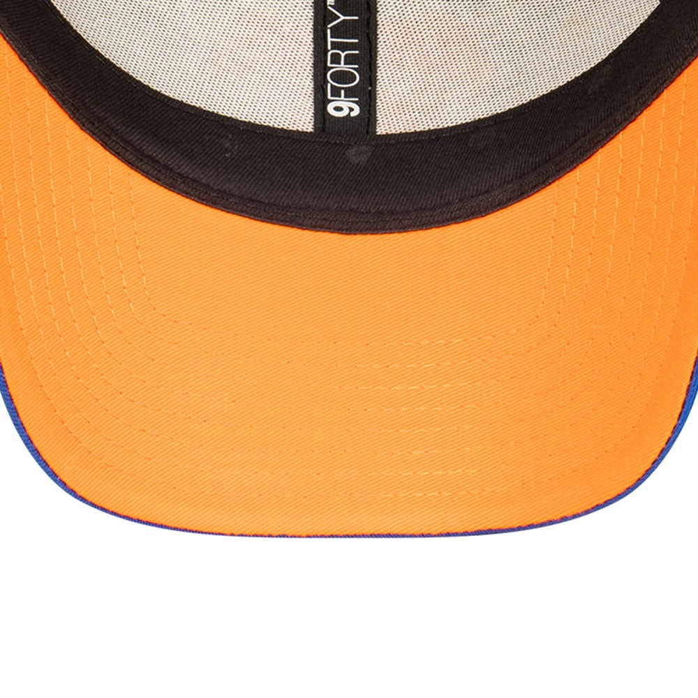 New York Knicks Q122 OTC Sideball Blue 9FORTY Snapback Cap