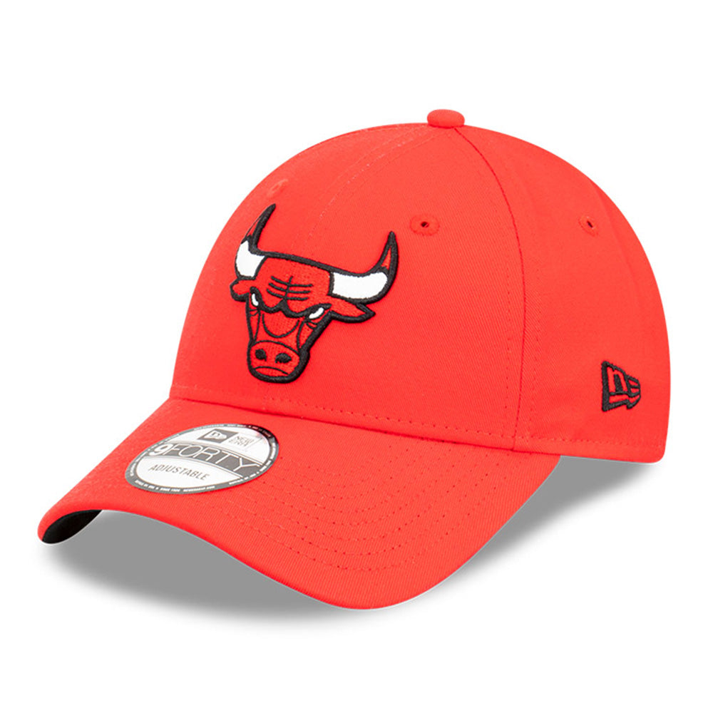 chicago bulls sideball front door red 9forty snapback cap logo and print