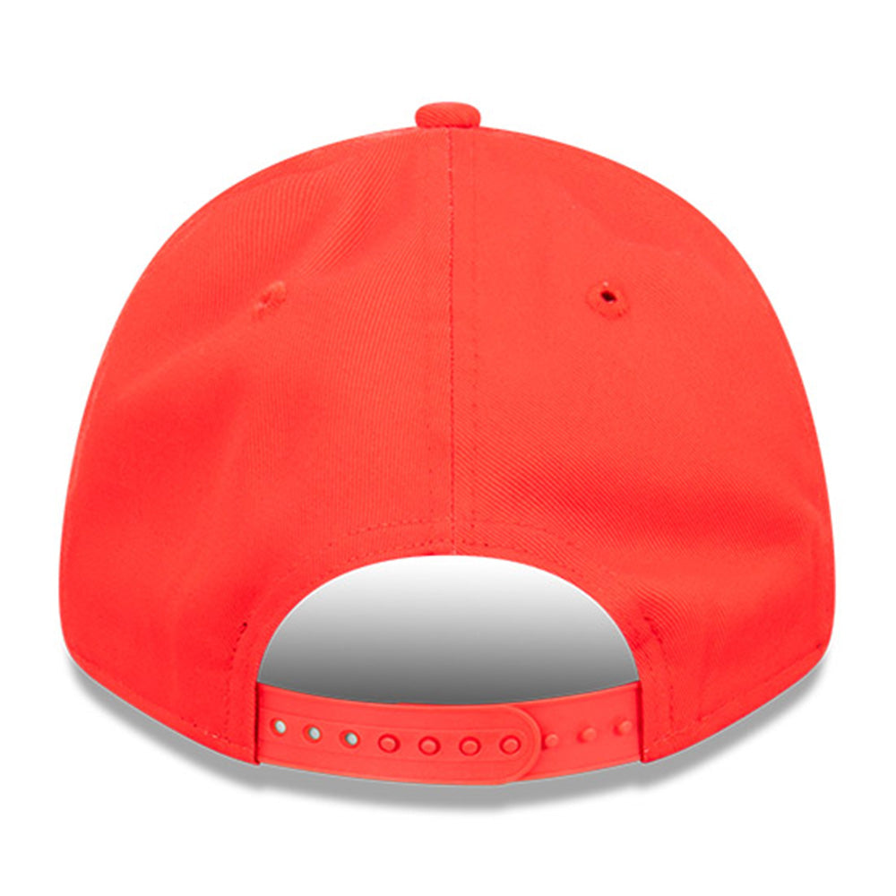 chicago bulls sideball front door red 9forty snapback cap back angle