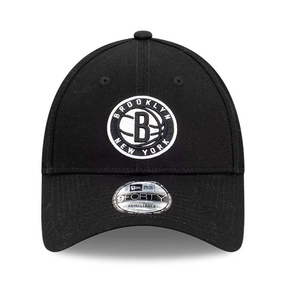 brooklyn nets sideball black 9forty snapback cap opposite