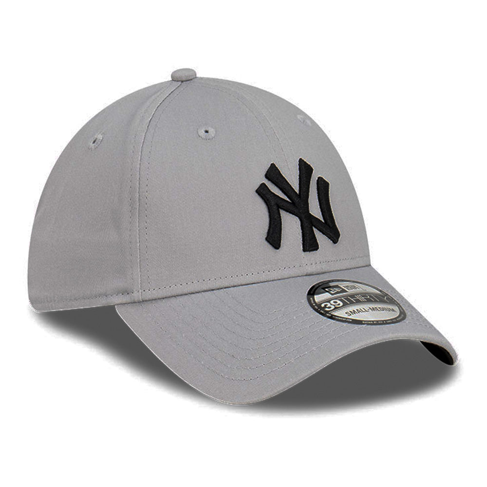 new era new york yankees storm q122 gray 39thirty stretch fitted cap logo and print