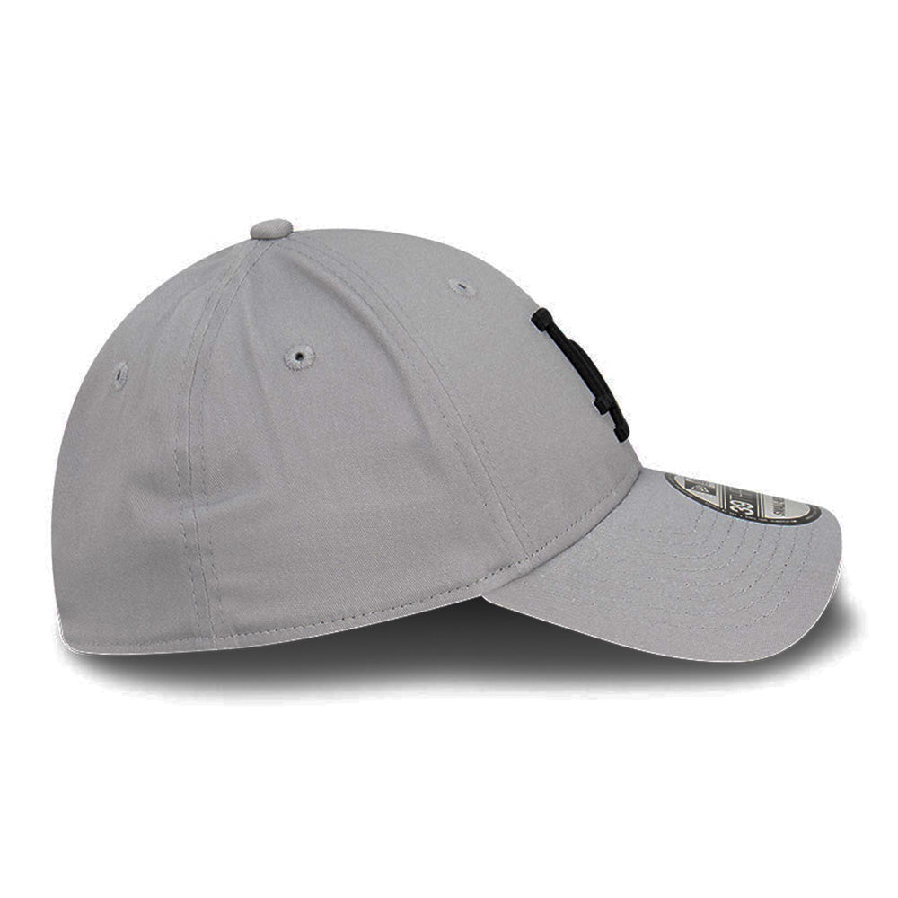 new era los angeles dodgers storm q122 gray 39thirty stretch fitted cap opposite side or other angle view