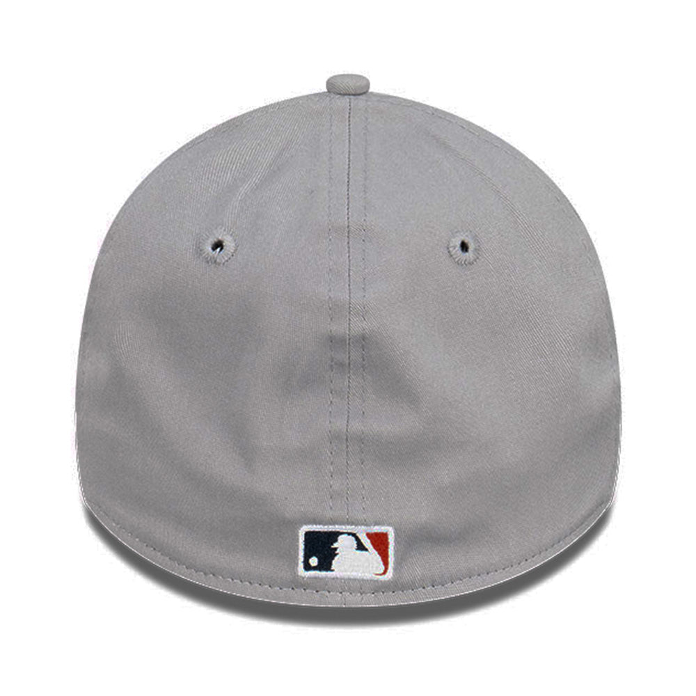 new era los angeles dodgers storm q122 gray 39thirty stretch fitted cap detail and color