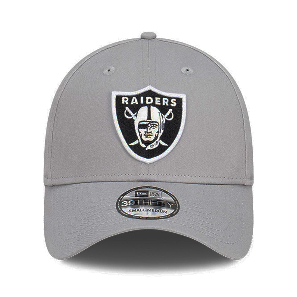 new era las vegas raiders storm q122 gray 39thirty stretch fitted cap opposite
