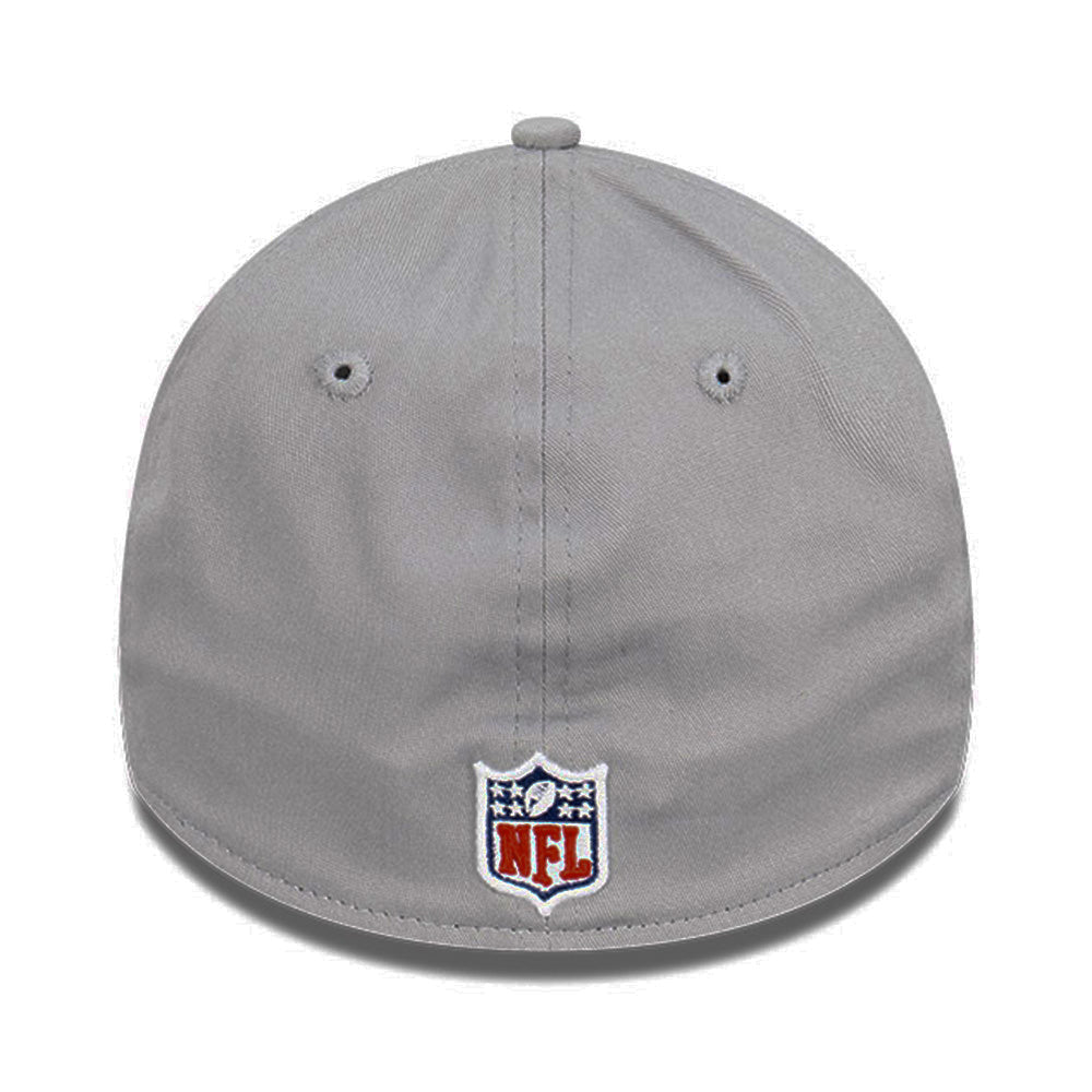 new era las vegas raiders storm q122 gray 39thirty stretch fitted cap detail and color