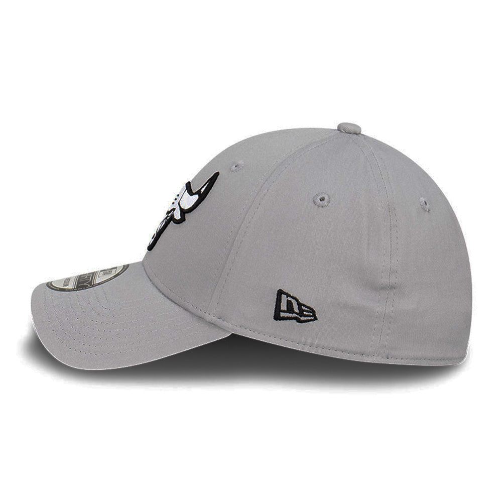 new era chicago bulls storm q122 gray 39thirty stretch fitted cap side