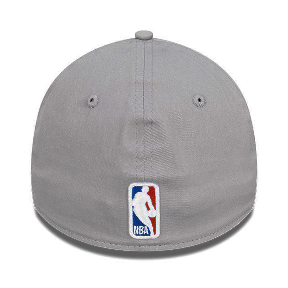 new era chicago bulls storm q122 gray 39thirty stretch fitted cap detail and color