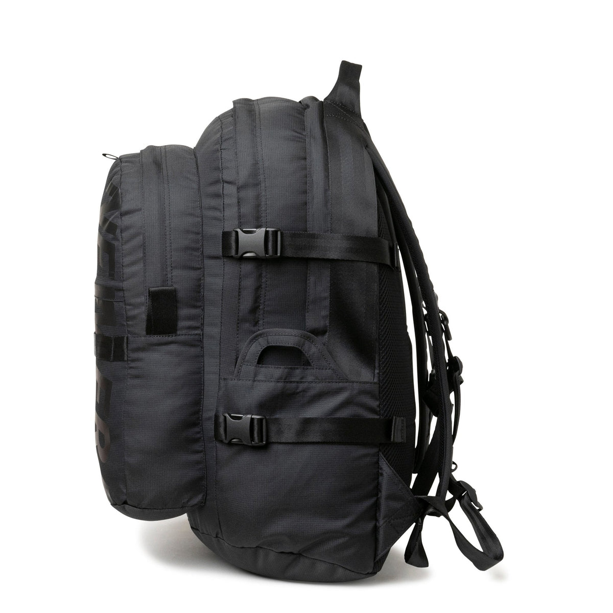 wordmark reflective black on black carrier pack backpack bag
