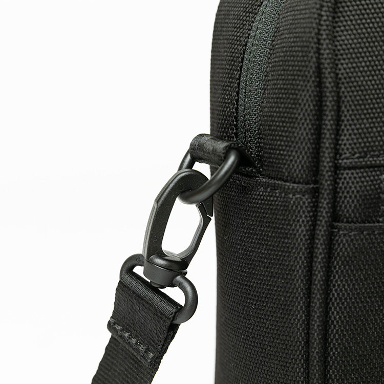 box logo shoulder pouch black bag