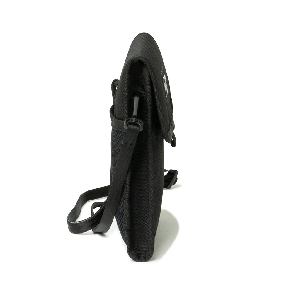 box logo black square neck pouch bag other details