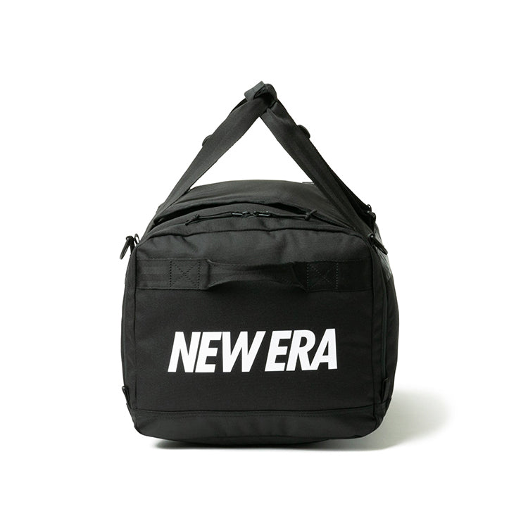 wordmark black white club duffle bag