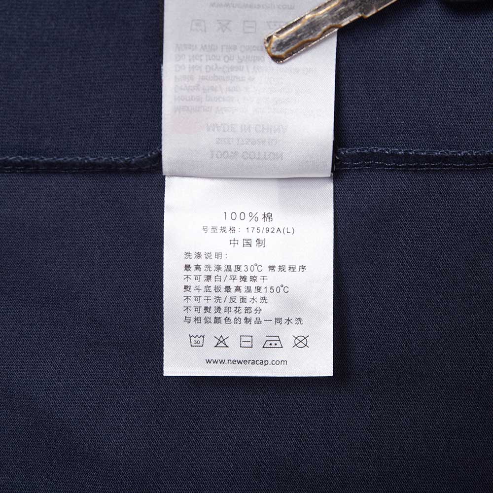 new york yankees mlb chinese porcelain navy short sleeve t shirt side