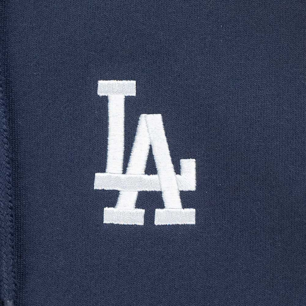 los angeles dodgers mlb timeless minimal navy zip hoodie tag and close up