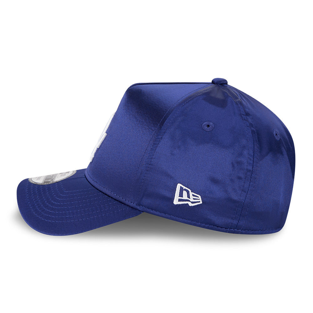 los angeles dodgers satin cooperstown dark royal 9forty a frame snapback cap side